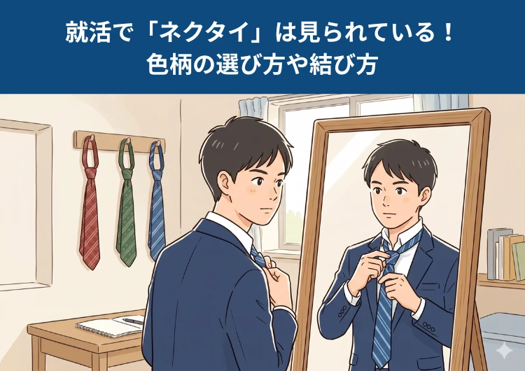就活で「ネクタイ」は見られている！色柄の選び方や結び方