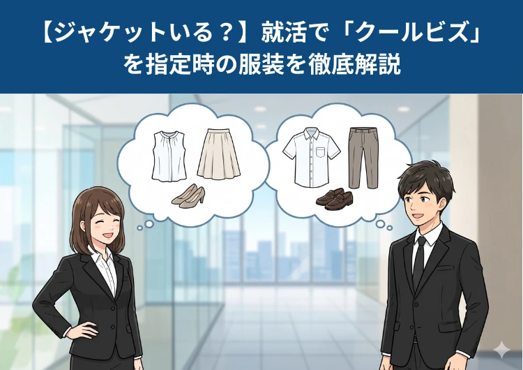 【ジャケットいる？】就活で「クールビス」を指定時の服装を徹底解説