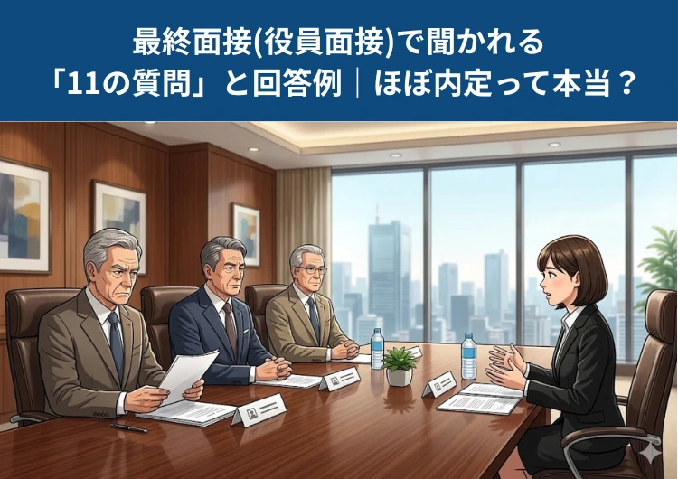 最終面接(役員面接)で聞かれる「11の質問」と回答例｜ほぼ内定って本当？