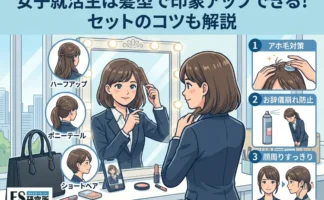 女子就活生は髪型で印象アップできる！セットのコツも解説