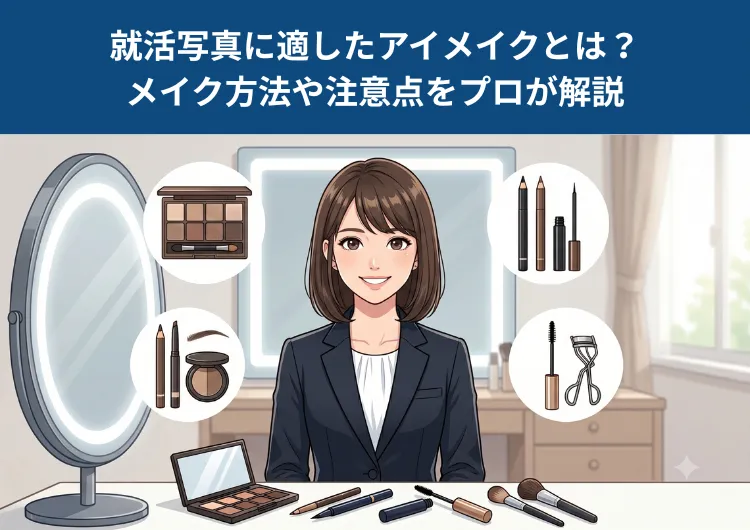 就活写真に適したアイメイクとは？プロが解説
