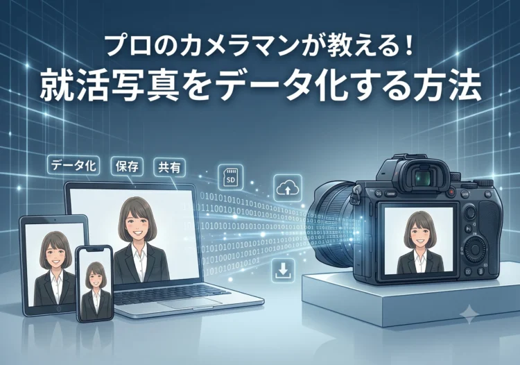プロのカメラマンが教える！就活写真をデータ化する方法
