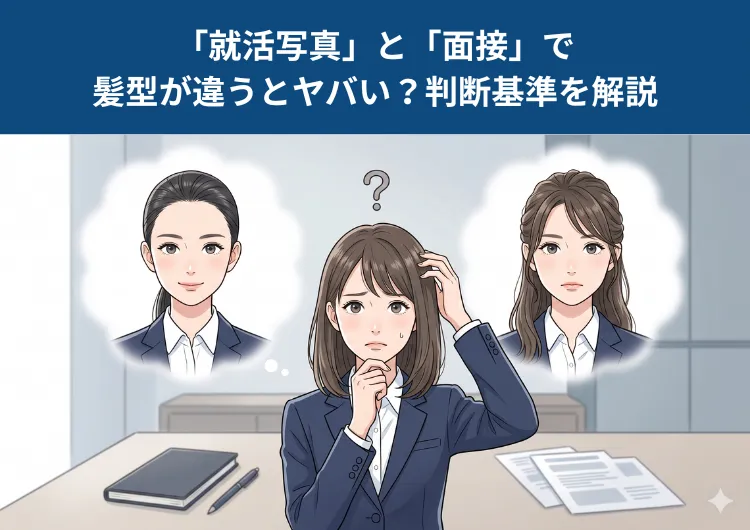 就活写真と面接の髪型が「違う」とヤバい？撮り直しの基準を解説