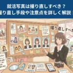 【就活生200名のアンケートから読み解く】就活写真は取り直すべき？手段や注意点