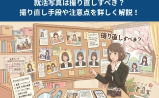 【就活生200名のアンケートから読み解く】就活写真は取り直すべき？手段や注意点