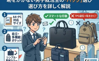 恥をかかない男子就活生の「バッグ」選び｜選び方を解説