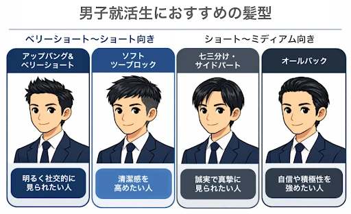 【ヘアメイク監修】男子の就活におすすめの髪型とセットのコツ3