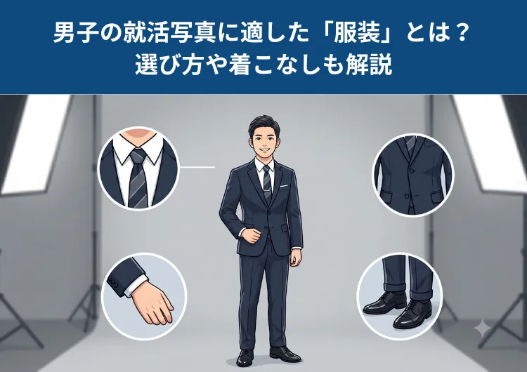 【男子就活生にアンケート】男子の就活写真の服装は何が正解？選び方も