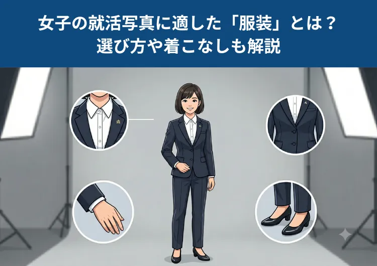 【女子就活生にアンケート】女子の就活写真の服装は何が正解？選び方も
